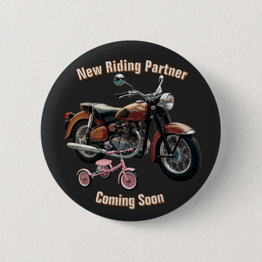 ベビー告知ボタン 缶バッジ (正面)