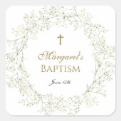 ベビー呼吸洗礼 スクエアシール (正面)