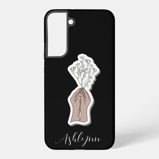 ベビー呼吸花 SAMSUNG GALAXYケース (裏面)