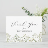 ベビー呼吸赤ちゃんシャワー サンキューカード (スタンド正面)