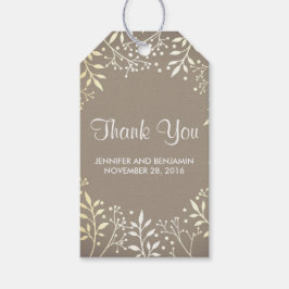 ベビー呼吸金ゴールドフォイル結婚ズ ギフトタグ