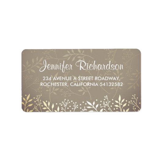 ベビー呼吸金ゴールドフォイル結婚ズ ラベル (正面)