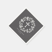 ベビー呼吸《キリスト教》洗礼式や命名式 スタンダードカクテルナプキン (角)