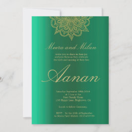 ベビー命名南軽写真式 招待状