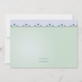 ベビー回転木馬招待状 招待状 (裏面)