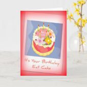 ベビー団塊世代に40回目の誕生日カード カード (黄色い花)