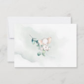 ベビー囲いカードベビー象の帳簿 サンキューカード (裏面)