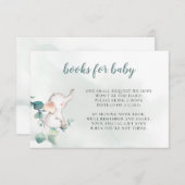 ベビー囲いカードベビー象の帳簿 サンキューカード (正面/裏面)