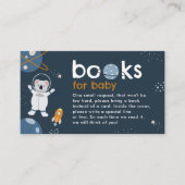 ベビー囲いカード宇宙ベビーシャワー用の本 エンクロージャーカード (正面)