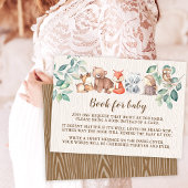 ベビー囲いカード用のかわいいウッドランド動物の本 エンクロージャーカード