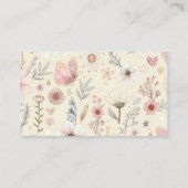 ベビー囲いカード用のかわいい本 エンクロージャーカード (裏面)