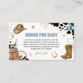 ベビー囲いカード用の小さなカウボーイブック エンクロージャーカード (正面)