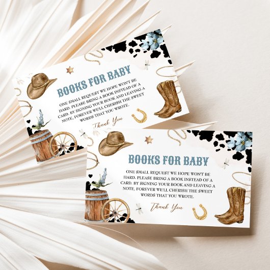 ベビー囲いカード用の小さなカウボーイブック エンクロージャーカード