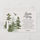 ベビー囲いカード用の森林本 エンクロージャーカード (正面/裏面)