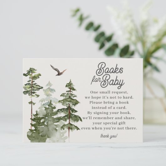 ベビー囲いカード用の森林本 エンクロージャーカード (スタンド正面)