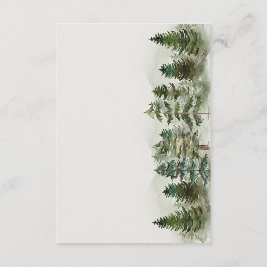 ベビー囲いカード用の森林本 エンクロージャーカード (裏面)