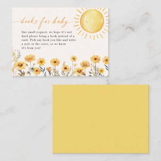 ベビー囲いカード用サンシャインブック エンクロージャーカード (正面/裏面)