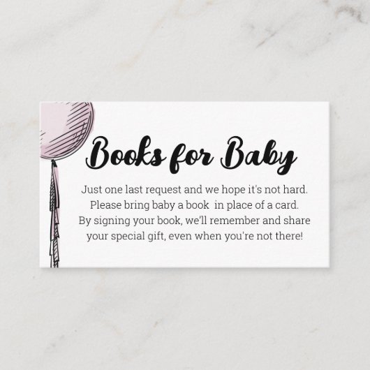 ベビー囲いカード用バルーンブック エンクロージャーカード (正面)