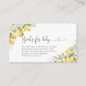 ベビー囲いカード用レモンと緑の本 エンクロージャーカード (正面)