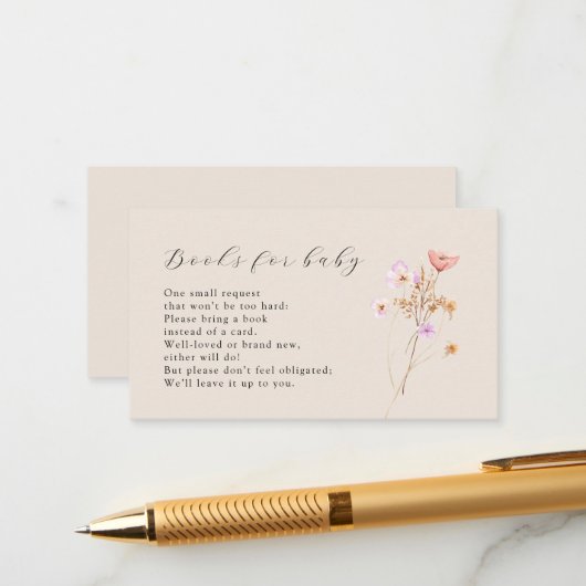 ベビー囲いカード用Bohoブック エンクロージャーカード (正面/裏面インサイチュ)