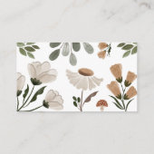 ベビー囲い用ブックカードボーホーウッドランドキツネ エンクロージャーカード (裏面)