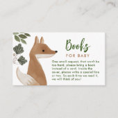 ベビー囲い用ブックカードボーホーウッドランドキツネ エンクロージャーカード (正面)