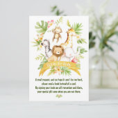 ベビー囲い車サファリ動物のための本 エンクロージャーカード (スタンド正面)