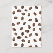 ベビー図書館赤ちゃんシャワー用モダンコーヒーブック エンクロージャーカード (裏面)