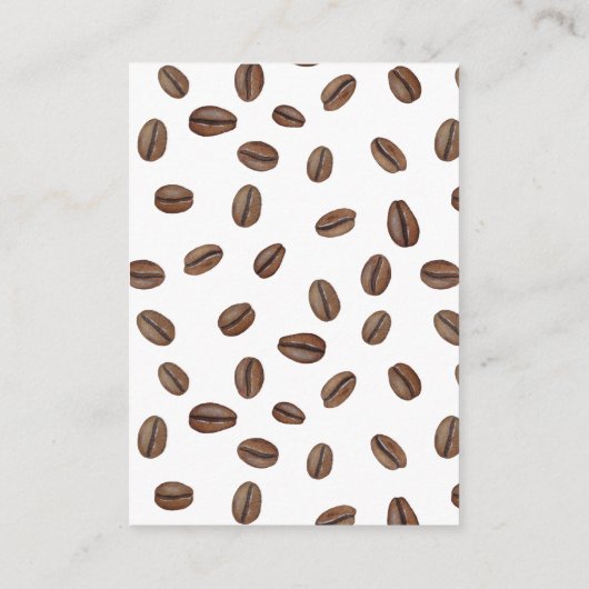 ベビー図書館赤ちゃんシャワー用モダンコーヒーブック エンクロージャーカード (裏面)