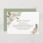 ベビー図書、リクエスト予約、ボホベイビーシャワー 招待状 (正面/裏面)