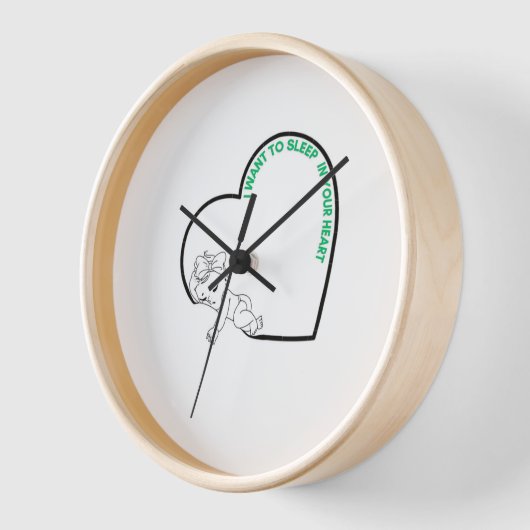 ベビー壁時計 壁時計 (傾斜)