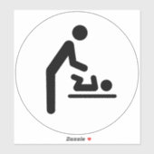 ベビー変更ステーションシンボルスタンプ シール (シート)