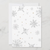 ベビー外が冷たいクマのベビーシャワー 招待状 (裏面)