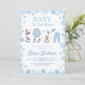 ベビー外が冷たいシャワーブルーボーイズ冬 招待状 (スタンド正面)