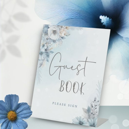 ベビー外が冷たい赤ちゃんシャワーのゲストブックサイン 台座サイン