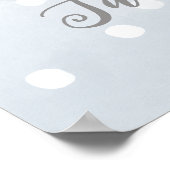 ベビー外が冷たい赤ちゃんシャワー歓迎サイン ポスター (角)