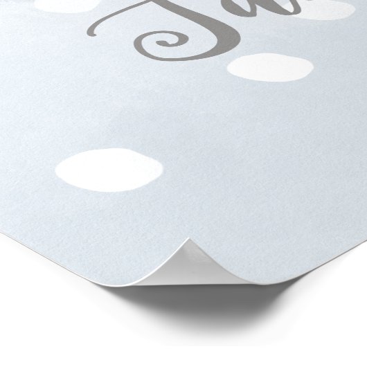 ベビー外が冷たい赤ちゃんシャワー歓迎サイン ポスター (角)