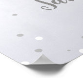 ベビー外が冷たい赤ちゃんシャワー歓迎サイン ポスター (角)