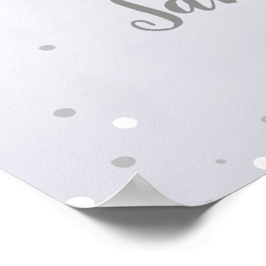 ベビー外が冷たい赤ちゃんシャワー歓迎サイン ポスター (角)