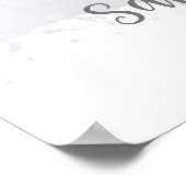 ベビー外が冷たい赤ちゃんシャワー歓迎サイン ポスター (角)