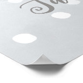 ベビー外が冷たい赤ちゃんシャワー歓迎サイン ポスター (角)