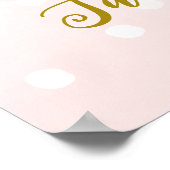 ベビー外が冷たい赤ちゃんシャワー歓迎サイン ポスター (角)