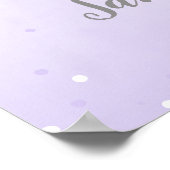 ベビー外が冷たい赤ちゃんシャワー歓迎サイン ポスター (角)