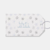 ベビー外が寒いありがとう ギフトタグ (正面(横))