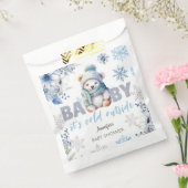 ベビー外が寒いかわいい男の子の冬の赤ちゃんシャワー フェイバーバッグ (封をした状態)