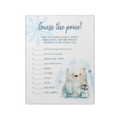 ベビー外で価格を推測する ノートパッド (回転)