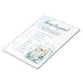 ベビー外で価格を推測する ノートパッド (アングル)