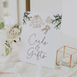 ベビー外のカードやギフトは冷たい 台座サイン