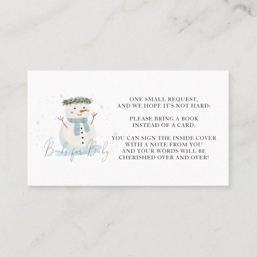 ベビー外のシャワーが冷たいベビー プレイスカード (正面)