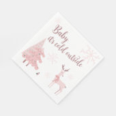 ベビー外のナプキンは寒い スタンダードランチョンナプキン (角)